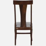 Heritage Solid Sheesham Wood 4 Seater Dining Table Set with Cushioned Chairs - Image 3