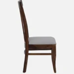 Heritage Solid Sheesham Wood 4 Seater Dining Table Set with Cushioned Chairs - Image 2