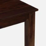Heritage Solid Sheesham Wood 4 Seater Dining Table Set with Cushioned Chairs - Image 5