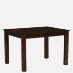 Heritage Solid Sheesham Wood 4 Seater Dining Table Set with Cushioned Chairs - Image 11