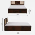 Vienna Modern Bed with Underbed Storage - Image 8