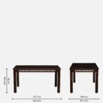 Vrusilla Sheesham Wood 6 Seater Dining Set In Provincial Teak Finish With Bench - Image 7