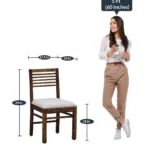 Aelmora Solid Sheesham Wood Dining Table Set for 6 with Bench in Classic Finish - Image 7