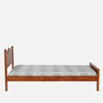 Wexora Solid Sheesham Wood Single Bed with Strong Base in Natural Finish for Home - Image 3