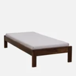 Erlina Premium Solid Wood Single Bed with Smooth Finish in Natural Tone for Bedroom - Image 2