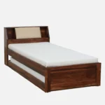 Rlvani Sheesham Wood Single Bed with Smooth Edges in Honey Oak Finish for Modern Homes - Image 6