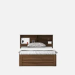 Hamta Decoration Engineered Wood Single Bed with Headboard Storage Wooden Bed for Bedroom Living Room Home - Image 3