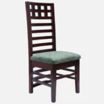 Street Teak Wood Dining Chair (Brown Green  (SET OF 2) - Image 4