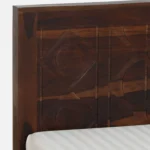 Lorixa Solid Wood Single Bed in Rich Walnut Tone - Image 8