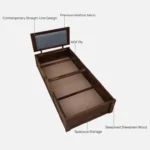Eakvera Solid Wood Single Bed in Light Natural Finish - Image 6