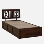 Iarthvia Solid Wood Single Bed in Raw Natural Finish - Image 6