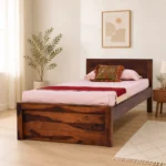 Vimbera Solid Wood Single Bed in Rustic Natural Tone