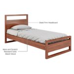 Ava Sheesham Wood Single Bed In Provincial Teak Finish - Image 2