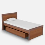 Huren Sheesham Wood Single Bed In Honey Oak Finish With Trundle - Image 8