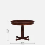 Rrveta Sheesham Wood Dining Set in Warm Forest Tone (SET OF 2) - Image 11