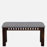 Sistel Sheesham Wood 4 Seater Dining Set In Scratch Resistant Provincial Teak Finish With Marble Top - Image 2