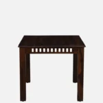 Sistel Sheesham Wood 4 Seater Dining Set In Scratch Resistant Provincial Teak Finish With Marble Top - Image 3