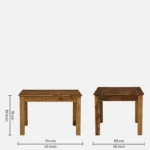Cenvora Sheesham Wood Dining Set in Balanced Wood Texture - Image 5