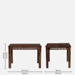 Eenvira Solid Wood Dining Table with Natural Flow Finish - Image 4
