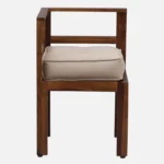 Yorvella Solid Wood Dining Table Set in Natural Harmony Finish - Image 3