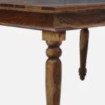 Beltrix Solid Wood Dining Table in Raw Nature Tone - Image 10