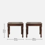 Beltrix Solid Wood Dining Table in Raw Nature Tone - Image 11