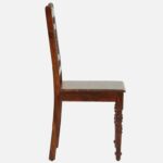Denvora Solid Wood Dining Table in Pure Organic Finish - Image 2