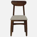 Anya Sheesham Wood Dining Chair In Scratch Resistant Provincial Teak Finish (SET OF 2) - Image 5