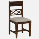 kroump Sheesham Wood Dining Chair In Provincial Teak Finish (Set Of 2) - Image 3