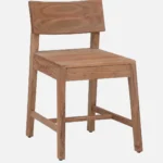 Zehan Acacia Wood Dining Chair in Natural Finish(SET OF 2) - Image 5