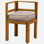 Oeltrona Sheesham Wood Dining Table Set in Warm Natural Tone with Smooth Finish - Image 5