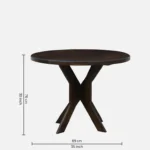 Dumvora Dining Table in Natural Essence Finish - Image 6