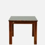 Farin Solid Mango Wood 4 Seater Dining Table in Distressed Natural Finish - Image 5