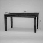 Sudora Solid Wood Dining Table in Real Wood Essence Finish - Image 4