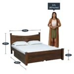 Sravena Sheesham Wood Storage Bed in Natural Rustic Tone - Image 2
