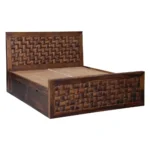 Wuvora Solid Wood Storage Bed in Soft Natural Finish - Image 7