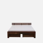 Yaturyx Sheesham Wood Storage Bed in Raw Natural Finish - Image 4