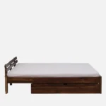 Yaturyx Sheesham Wood Storage Bed in Raw Natural Finish - Image 5