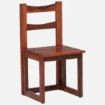 Nain Sheesham Wood Folding Dining Chair In Honey Oak Finish (SET OF 2) - Image 4