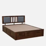 Nenvyra Sheesham Wood Storage Bed in Natural Earth Finish - Image 7
