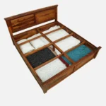 Wokyo Modern King Size Bed with Underbed Storage and Premium Wooden Finish - Image 3