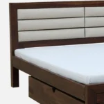 Pion Solid Sheesham Wood King Size Hydraulic Storage Bed in Classic Finish - Image 2