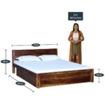 coodelle Contemporary Bed with Spacious Storage Compartments - Image 2