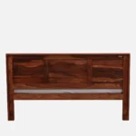 Yrvon Queen Size Bed Without Storage in Smoked Walnut Finish by Elmarq - Image 3
