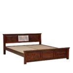 Selesto King Size Bed Without Storage in Ivory Oak Finish by Norwood - Image 7