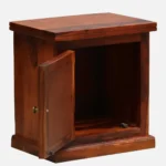 BakAura Minimal Solid Wood Side Table for Bedroom - Image 4