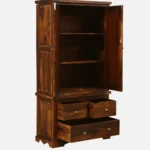 Lohemia Sheesham Wood Storage Cabinet with Decorative Tiles - Image 2