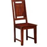 Lrenza Sheesham Wood Side Chair in Rustic Finish - Image 3