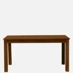 Uildwood Rustic Reclaimed Wood 6 Seater Farmhouse Dining Table in Distressed Brown - Image 5