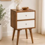 Lerona Natural Finish Bedside Unit